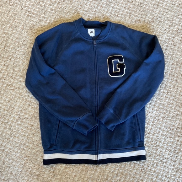 GAP boys collegiate zipped fleece jacket - BNWOT - size XXL (14-16) - Picture 1 of 3